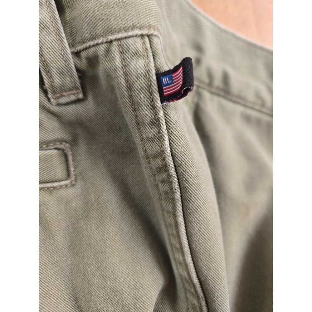 Ralph Lauren‎ Polo Jeans Olive Green Straight Leg Cargo Pants Size 14 - Picture 6 of 7